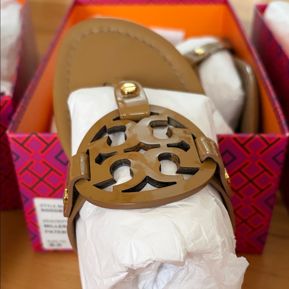 Tory Burch Tan Cutout Sandals